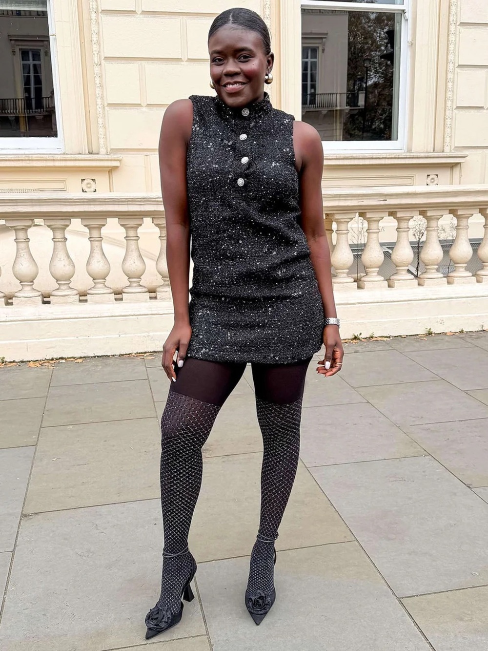 SNAG Bob-Black Sparkle Tights